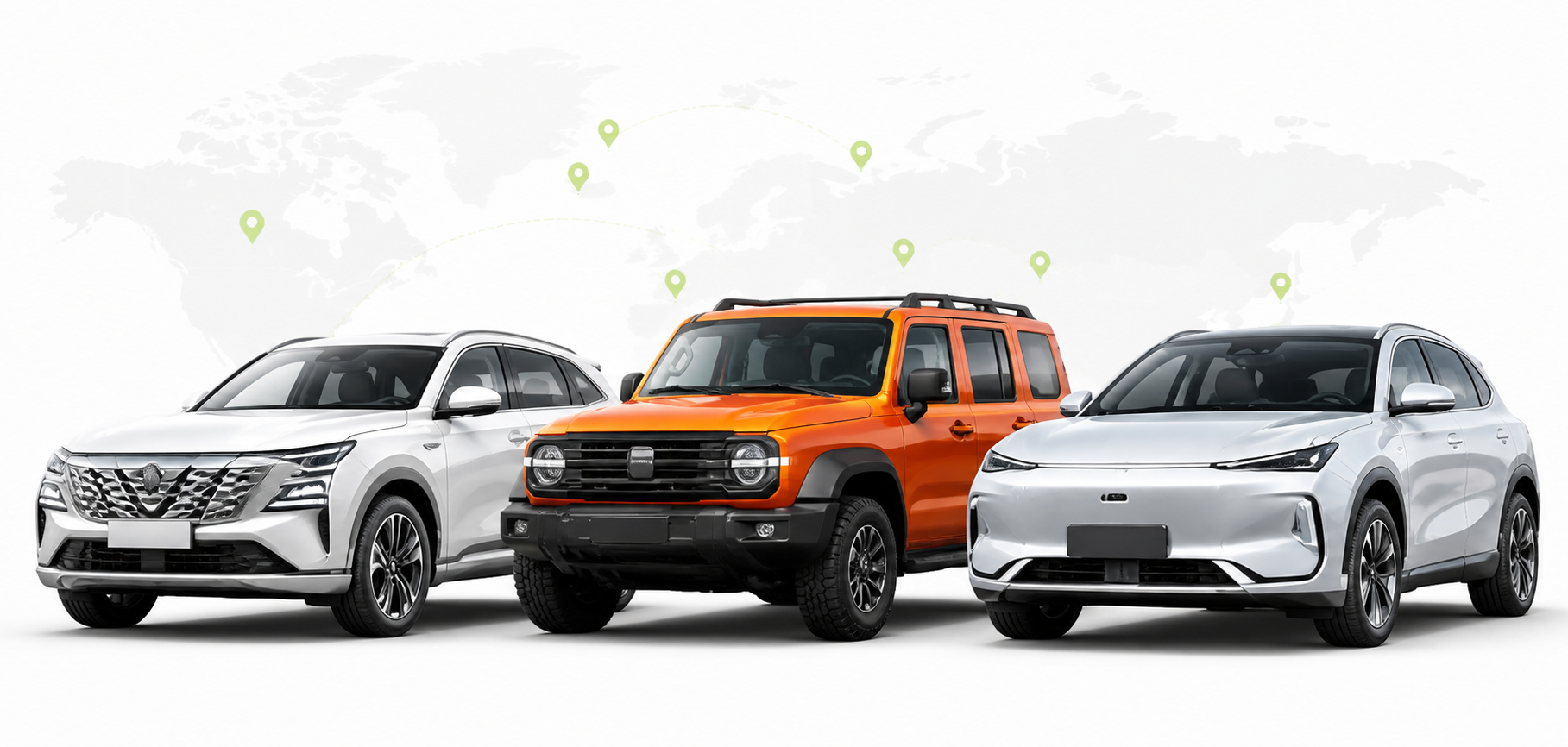 Vehicle sourcing lineup with global network
